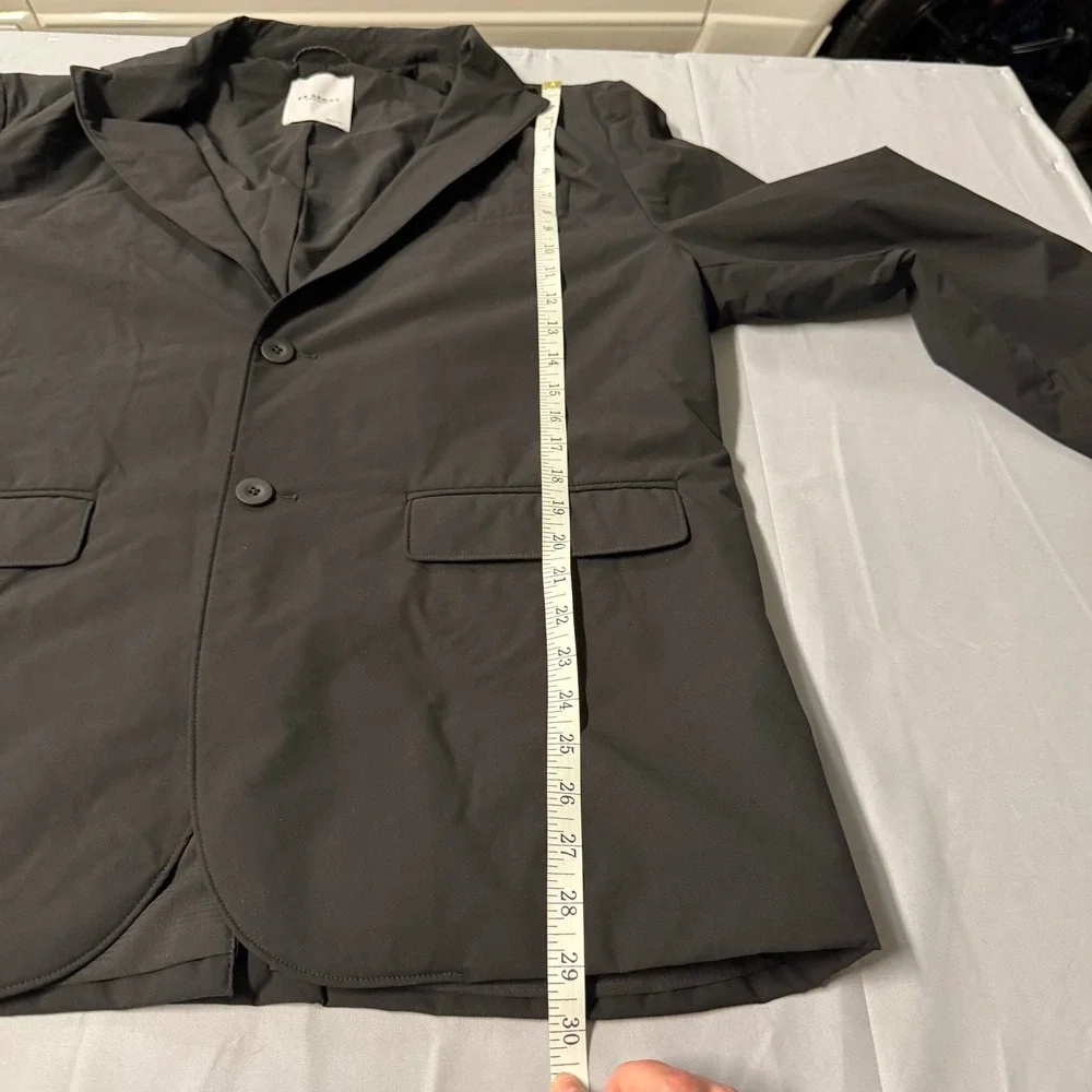 BR Sport Banana Republic Mens Tech Blazer Black Large Water Resistant Sport Coat